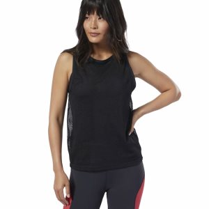 Reebok Cardio Performance Muskelshirt Damen - Schwarz - DE 170-FWI